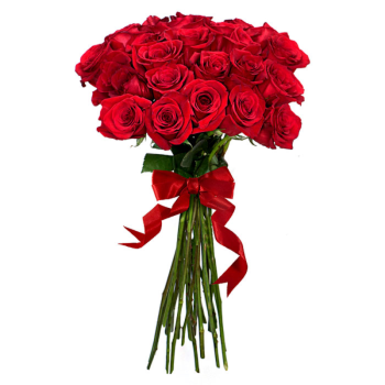 Букет из 21 красной розы (60см)