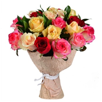 Букет MIX из 19 роз (40 см)