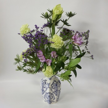 Букет интерьерный с вазой