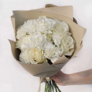 Букет "Белый дуэт"