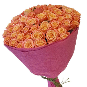 Букет из 51 оранжевой розы (60 см)