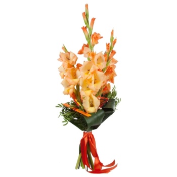 Букет из гладиолусов "Снова в школу"