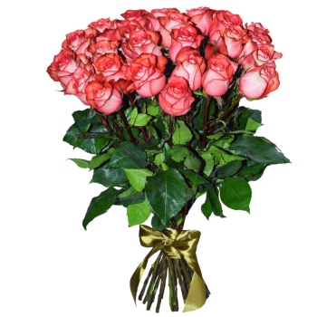 Букет из 31 розовой розы (60 см)