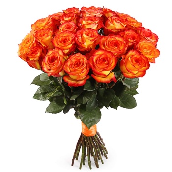 Букет из 35 оранжевых роз (80 см)