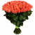 Букет из 55 коралловых роз (60 см)