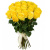 Букет из 25 желтых роз (70 см)