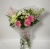 Букет с розами, хризантемами и лагурусом