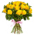 Букет из 25 желтых роз (50 см)