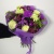 Букет в лиловых тонах с гвоздиками