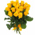 Букет из 21 желтой розы (60 см)